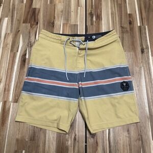Vissla Board Shorts Mens 29 Colorblock Striped Lightweight Swimming Beach
